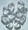 10 21x13mm Acrylic Crystal Triangle Nuggets